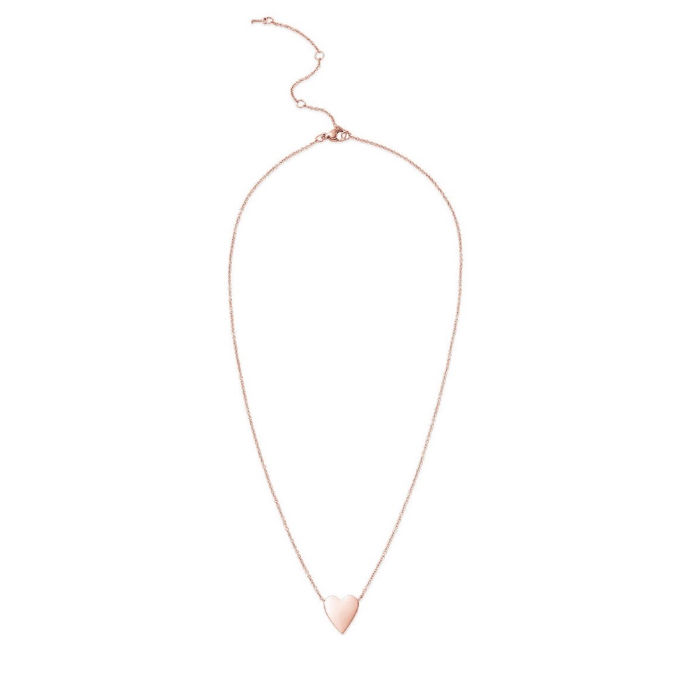 Stella & Dot Keep Collective ‘Love’ heart necklace in rose gold
